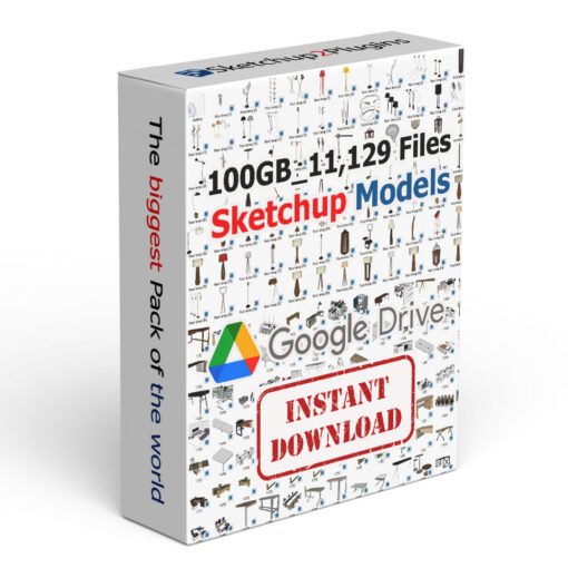 (100GB)_11,129_Sketchup Models Library