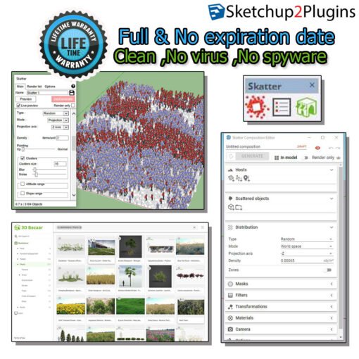 Skatter 2.2.1_for Sketchup2017-2024