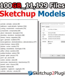 (100GB)_11,129_Sketchup Models Library