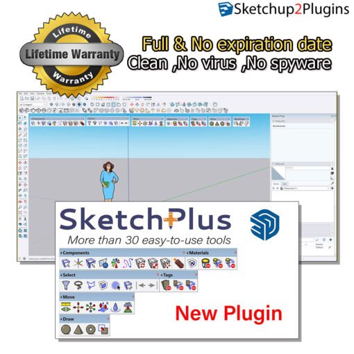 SketchPlus 1.2.3_for Sketchup2017-2024