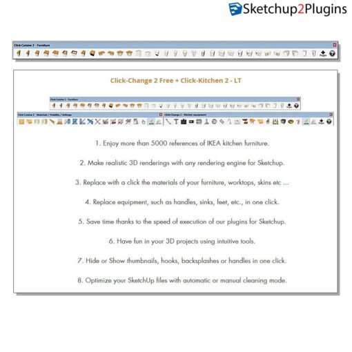 Click Kitchen 2 LT + Pro_for Sketchup2017-2024
