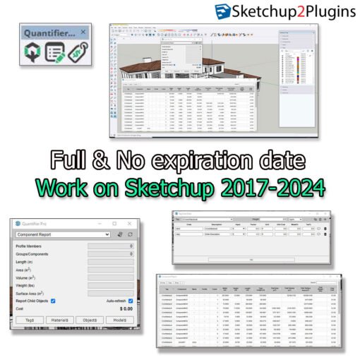 Quantifier Pro v1.2.4_for Sketchup2017-2024