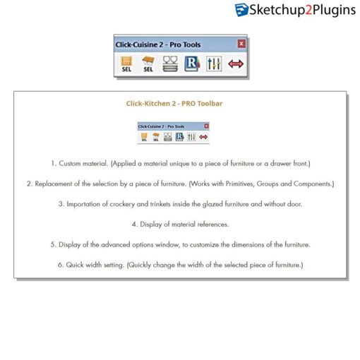 Click Kitchen 2 LT + Pro_for Sketchup2017-2024