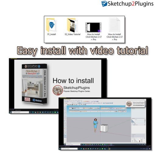 Click Kitchen 2 LT + Pro_for Sketchup2017-2024