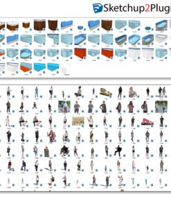 (100GB)_11,129_Sketchup Models Library