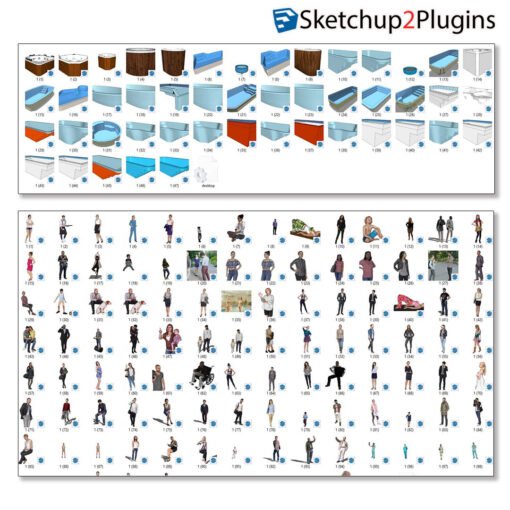 (100GB)_11,129_Sketchup Models Library