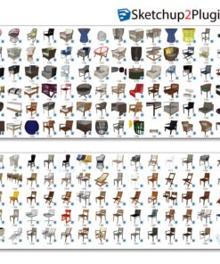(100GB)_11,129_Sketchup Models Library