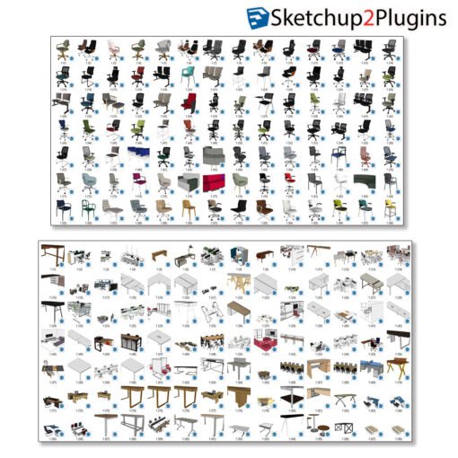 (100GB)_11,129_Sketchup Models Library