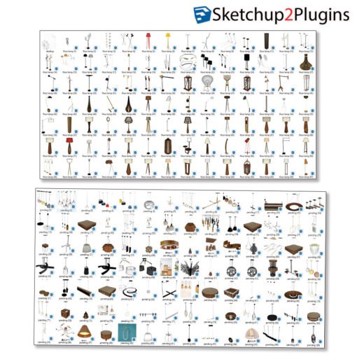 (100GB)_11,129_Sketchup Models Library