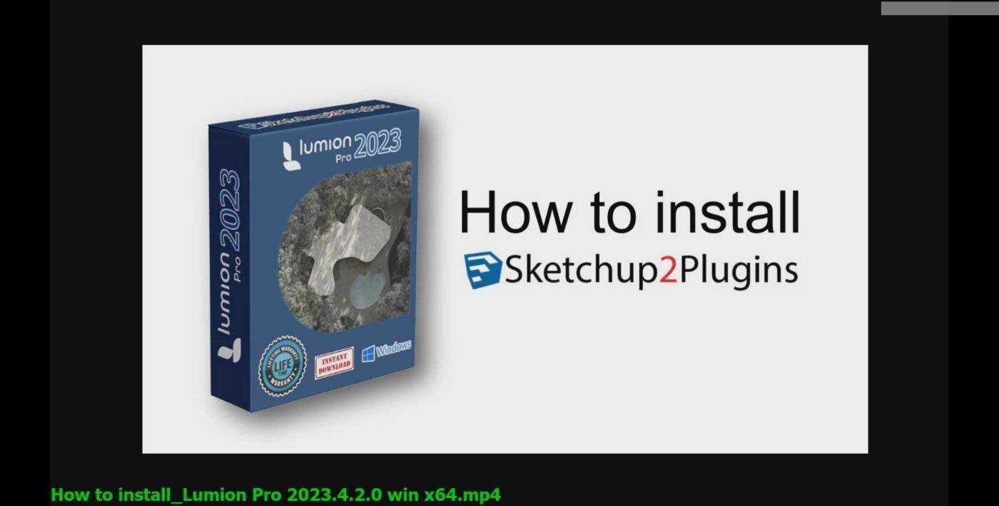 How to install Lumion Pro 2023.4.2.0 win x64